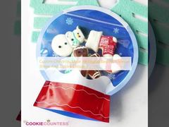 Sac d'emballage Mylar de Noël sur mesure avec forme spéciale et fermeture à fermeture à glissière